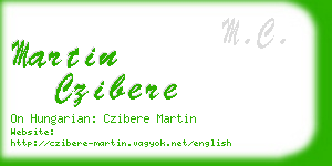 martin czibere business card
